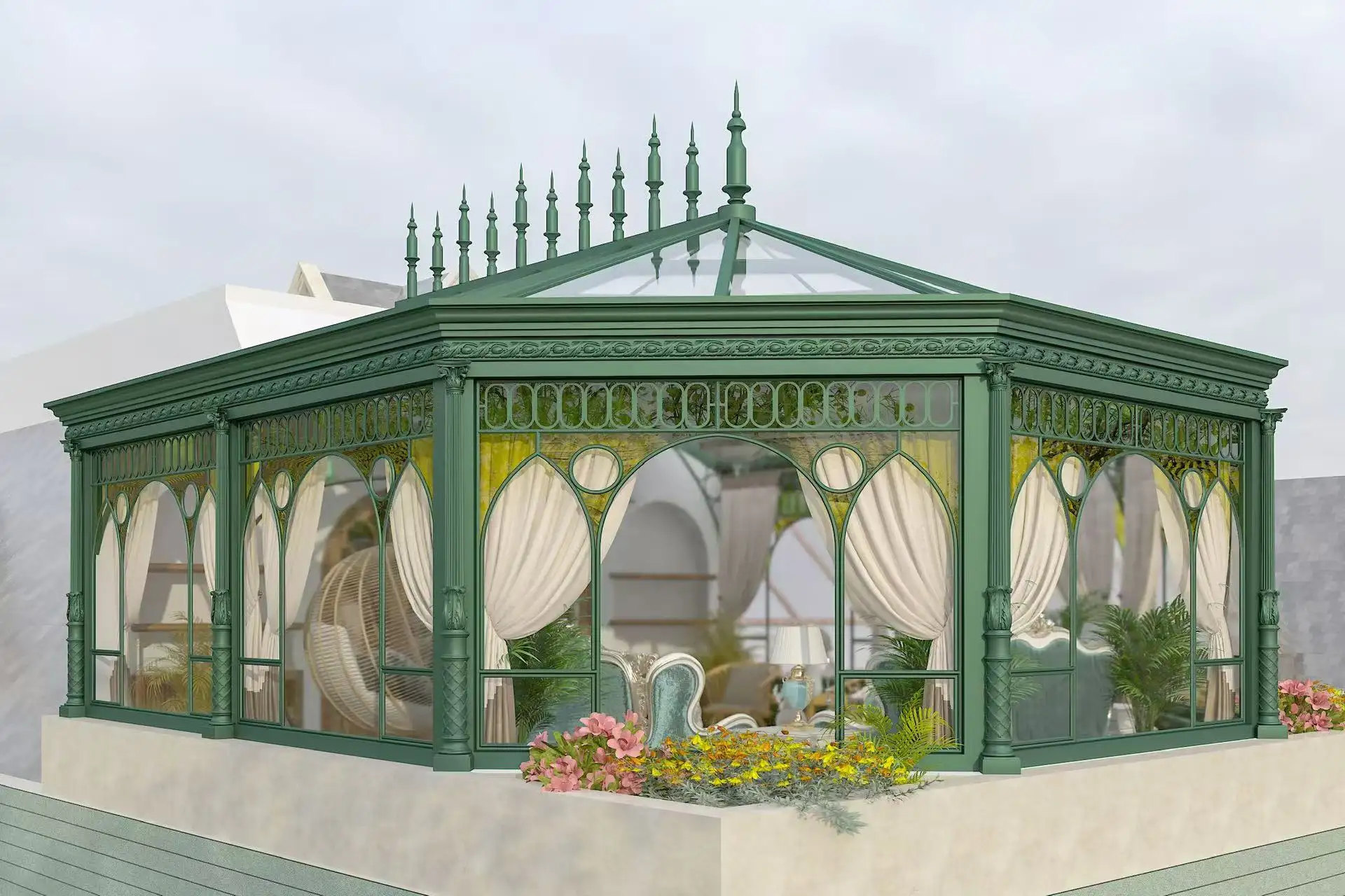 Bespoke European Domed Sunroom - View 2