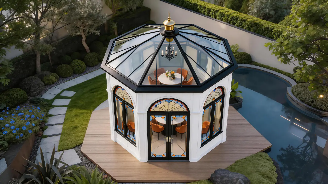 Bespoke French Octagonal Sunroom - View 7