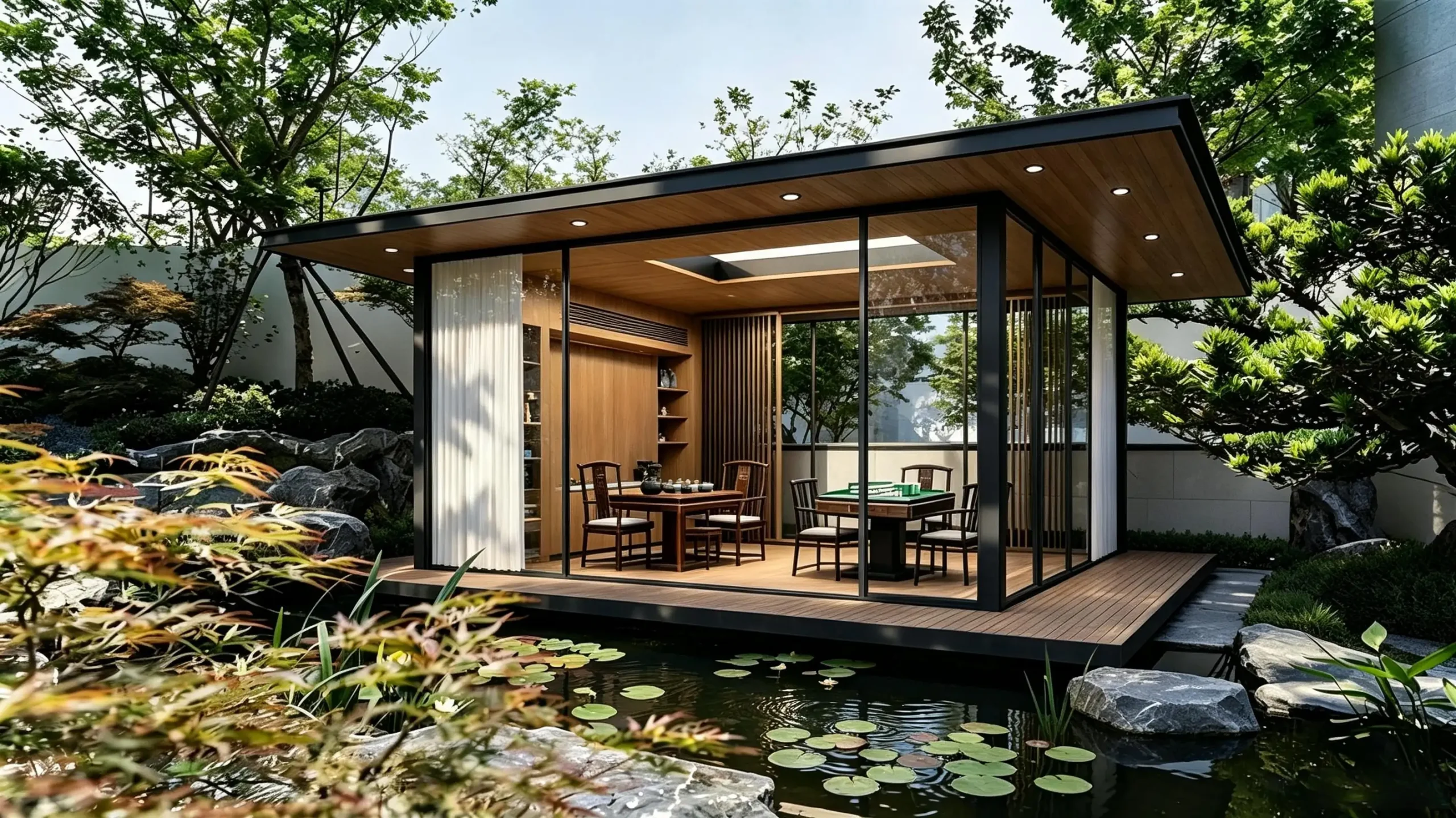 One Pavilion, Dual Facets | Dynamic & Serene