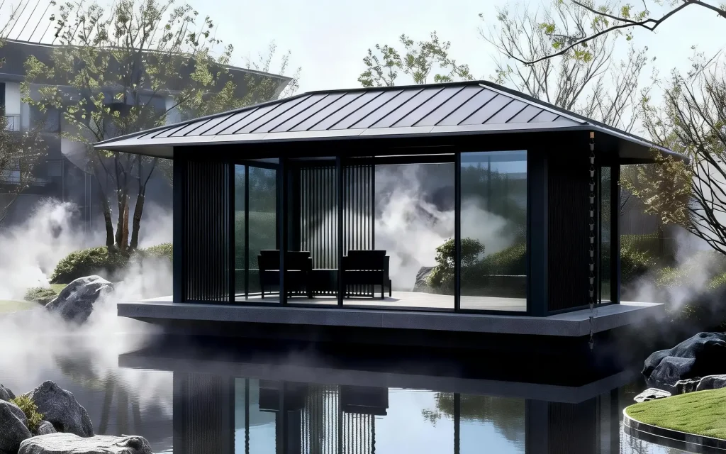 Modern Minimalist Overwater Aluminum Pergola: Redefining Bespoke Courtyard Living